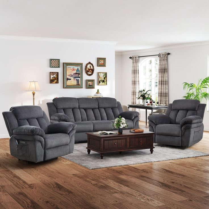 Super soft comfy automatic 3+1+1 recliners